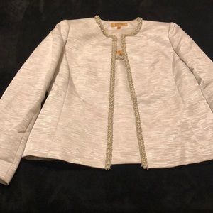 Silver three piece suit